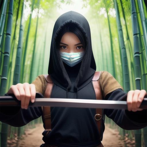 highly detailed beautiful Female Ninja